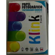 Papel Fotografico Texturizado Granizo Klink 20 Hojas Blanco